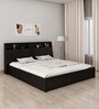 Quadra Queen Size Bed in Wenge Finish with Box Storage