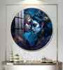 Quardro Radha Krishna Acrylic Round Wall Art