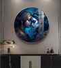 Quardro Radha Krishna Acrylic Round Wall Art