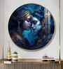Quardro Radha Krishna Acrylic Round Wall Art