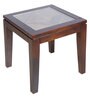 Quark End Table in Walnut Finish