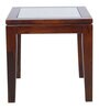 Quark End Table in Walnut Finish