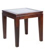 Quark End Table in Walnut Finish