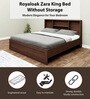 Quasar King Size Bed in Brown Color