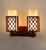 Quatrefoil Red Metal Wall Sconces
