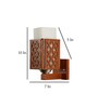Hudson Wooden Wall Mounted Uplight Sconce (Brown)