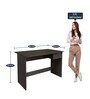 Quatro Study Table in Rose Wood Lava Color