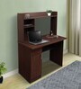 Quatro Hutch Desk in Colombia Walnut Color