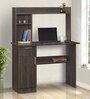 Quatro Hutch Desk in Dark Walnut Finish