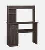 Quatro Hutch Desk in Dark Walnut Finish