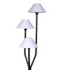 Trento White Cotton Shade Novelty Floor Lamp With Mango wood Base
