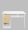 Quatro Writing Table in Sonoma Oak & White Finish