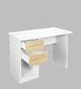 Quatro Writing Table in Sonoma Oak & White Finish