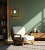 Quattro Brown Solid Wood Single Hanging Light
