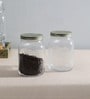 Quattro Stagioni 2 Ltr Transparent Glass (Set of 2) Jars and Containers