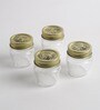 Quattro Stagioni 80ml Transparent Glass (Set of 4) Jars and Containers
