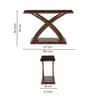 Qube Console Table In Brown Colour