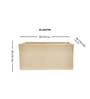 Cream Quebec Rectangular Molded 24 Inch Planter