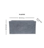 Grey Quebec Rectangular Molded 24 Inch Planetr