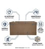 Sand Quebec Rectangular Molded 24 Inch Planter
