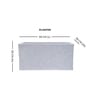 White Quebec Rectangular Molded 24 Inch Planter