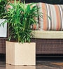 Cream Quebec Square 12 Inches Outdoor Planter Pot