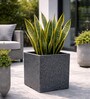 Quebec Square Grey 12 Inches Outdoor Planter Pot