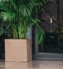 Quebec Square Sand 12 Inch Outdoor Planter Pot
