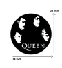 Queen Black Mild Steel Wall Art