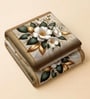 Brown 7D Digital Printed Floral Queen Size Bedsheet Sheet with 2 Matching Pillow Covers