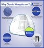 Queen Size Bed Polyester Mosquito Net In Full Pink