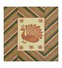 Orange Peacock 144 TC Cotton King Size  Bedsheet With 2 Pillow Cover