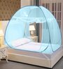 Queen Size Polyester Mosquito Net In Full Blue