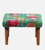 Queens Ottoman Set Of 2 In Teak Finish