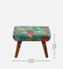 Queens Ottoman Set Of 2 In Teak Finish