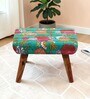 Queens Ottoman Set Of 2 In Teak Finish