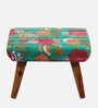 Queens Ottoman Set Of 2 In Teak Finish