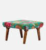 Queens Ottoman Set Of 2 In Teak Finish