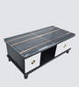 Quelf Marble Top Coffee Table In Blank & White Colour