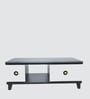 Quelf Marble Top Coffee Table In Blank & White Colour