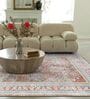 Quench Blue Rust Traditional Polyester 4 ft x 6 ft Machine Made Carpet