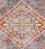 Quench Blue Rust Traditional Polyester 4 ft x 6 ft Machine Made Carpet
