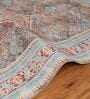 Quench Blue Rust Traditional Polyester 4 ft x 6 ft Machine Made Carpet