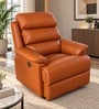 Quenie  Leatherette Motorised 1 Seater Recliner In Orange Color