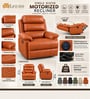 Quenie  Leatherette Motorised 1 Seater Recliner In Orange Color