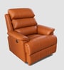 Quenie  Leatherette Motorised 1 Seater Recliner In Orange Color
