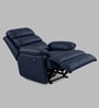 Quenie Leatherette Motorised 1 Seater Recliner In Blue Colour
