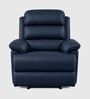 Quenie Leatherette Motorised 1 Seater Recliner In Blue Colour