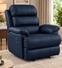 Quenie Leatherette Motorised 1 Seater Recliner In Blue Colour