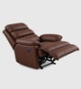Quenie Leatherette  Motorised 1 Seater Recliner in Brown Color